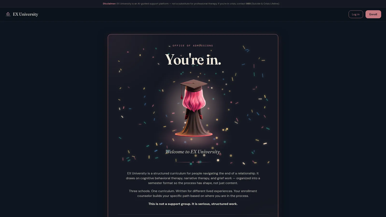 EX University homepage