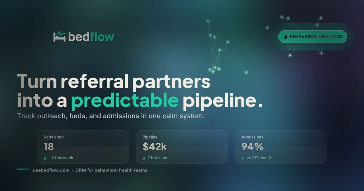 BedFlow admissions platform social preview